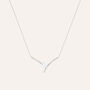 Collana Punto Luce Claire Oro Bianco Cubic Zirconia
