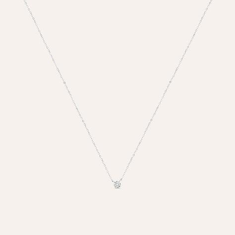 Collana Punto Luce Claire Oro Bianco Cubic Zirconia - Collane Punto Luce Donna | Stroili