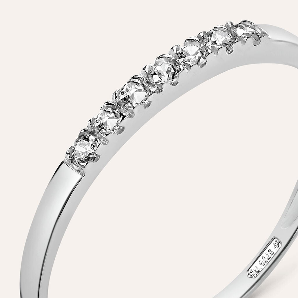 Anello Riviere Claire Oro Bianco Cubic Zirconia