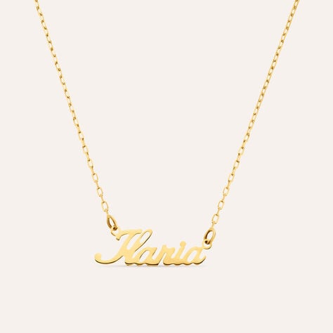 Collana Ilaria Gold Names Oro Giallo - Collane Unisex | Stroili