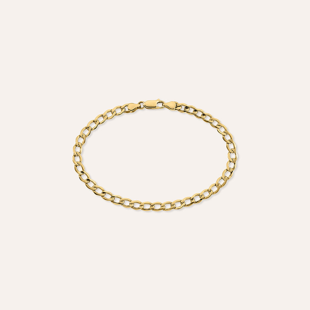 Bracciale Catena Oro Uomo Oro Giallo