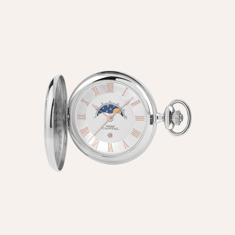 Orologio da Tasca Al Quarzo Capital con Fasi Lunari Tx195-02 - Orologi con Datario Uomo | Stroili
