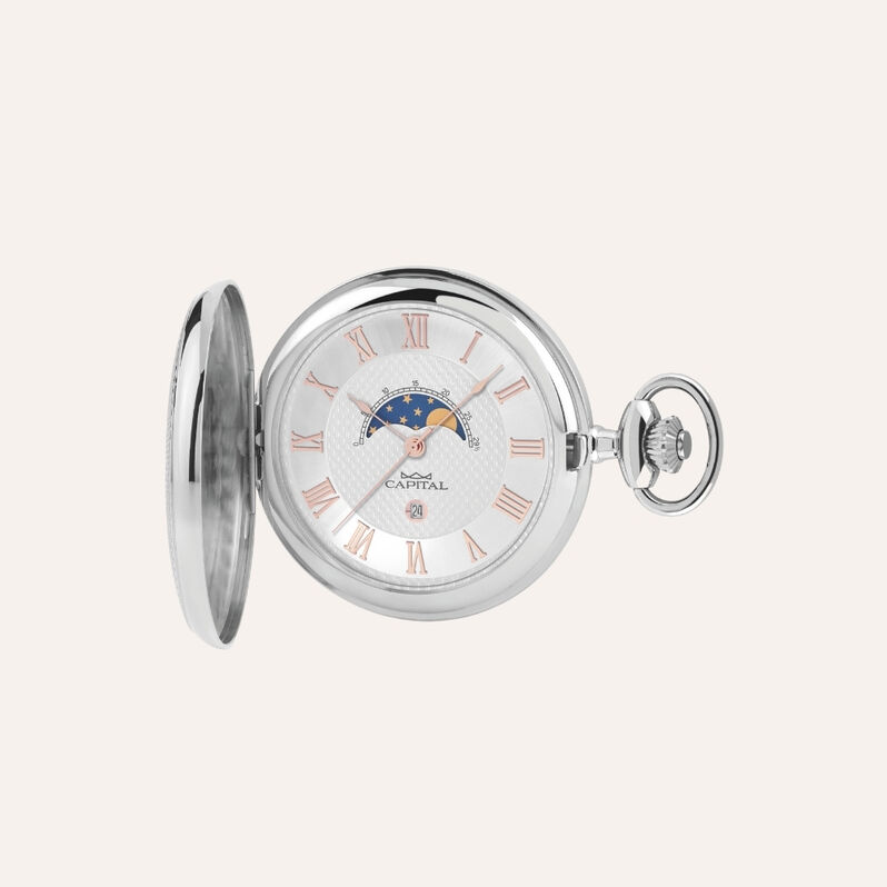 Orologio da Tasca Al Quarzo Capital con Fasi Lunari Tx195-02 - Orologi con Datario Uomo | Stroili