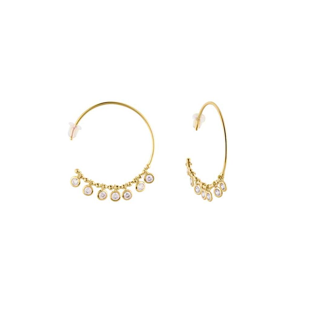 Orecchini A Cerchio Golden Dream Placcato Oro Giallo Cubic Zirconia - Orecchini a Cerchio Donna | Stroili