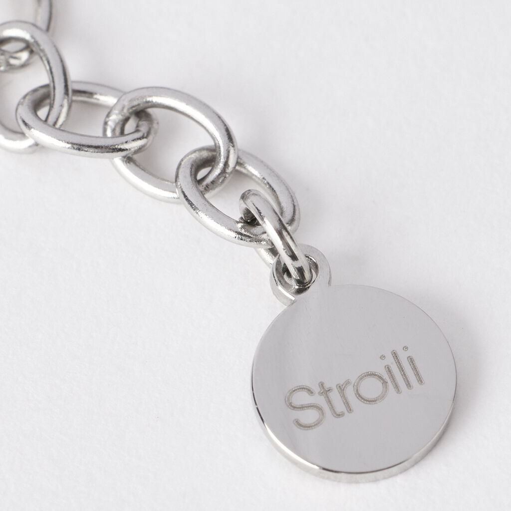 Bracciale Lady Chic Acciaio Bicolore Bianco / Rosa Cristallo - Bracciali Donna | Stroili