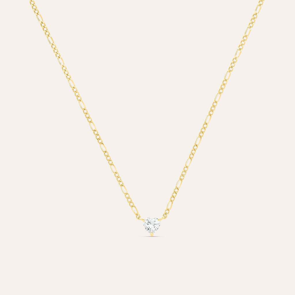 Collana Punto Luce Claire Oro Giallo Cubic Zirconia