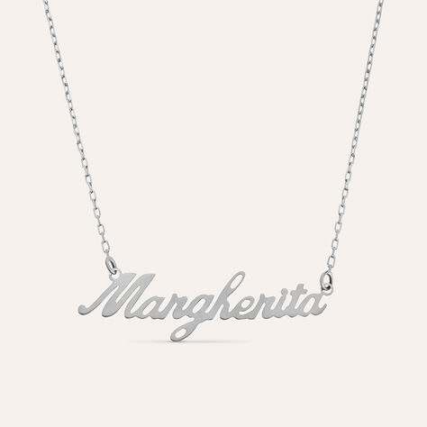 Collana Margherita Gold Names Oro Bianco - Collane Unisex | Stroili