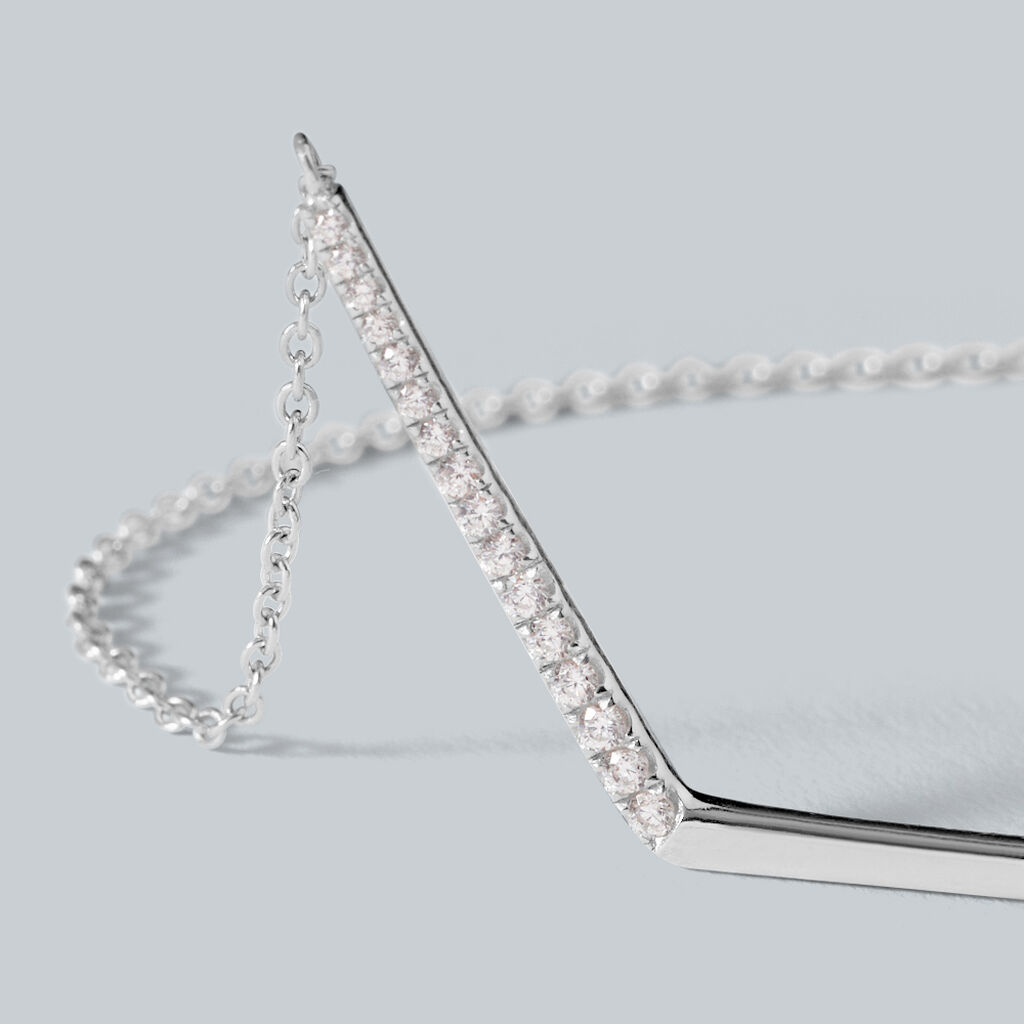 Collana Silver Elegance Argento Rodiato Cubic Zirconia - Collane Donna | Stroili