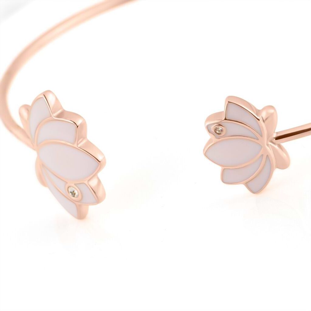 Bangle Lady Sweet Acciaio Rosa Cristallo - Bracciali Rigidi Donna | Stroili