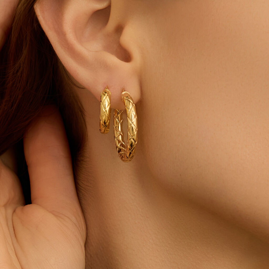 Orecchini A Cerchio Toujours Oro Giallo - Orecchini a Cerchio Donna | Stroili
