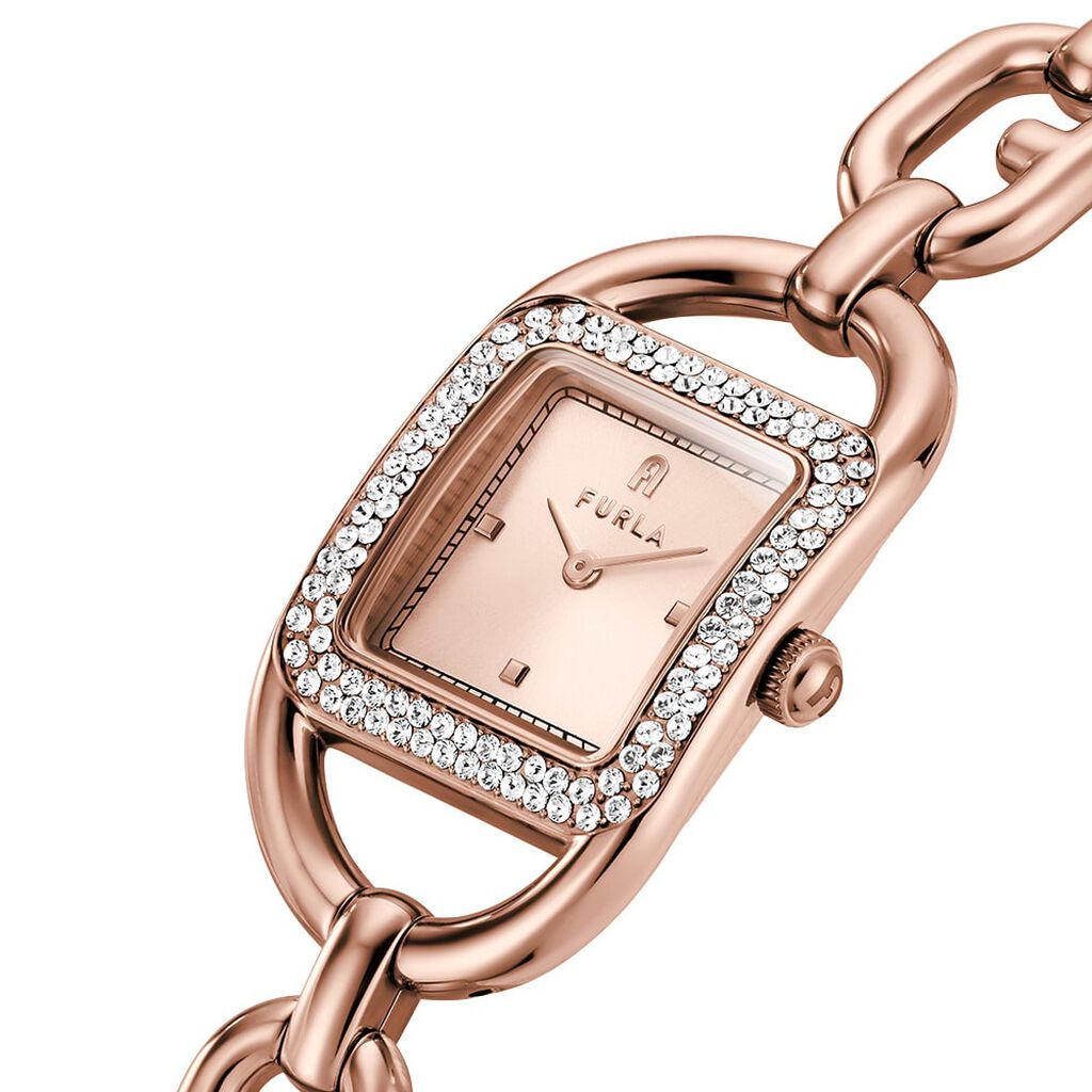 Orologio Al Quarzo Furla Chain Square Logo Ww00026005l3 - Orologi solo Tempo Donna | Stroili