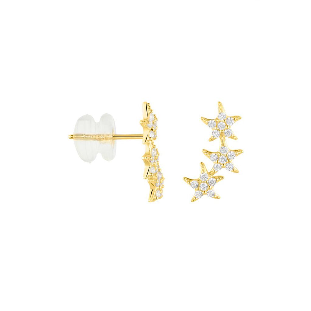 Orecchini Lobo Bon Ton Oro Giallo Cubic Zirconia - Orecchini a Lobo Donna | Stroili