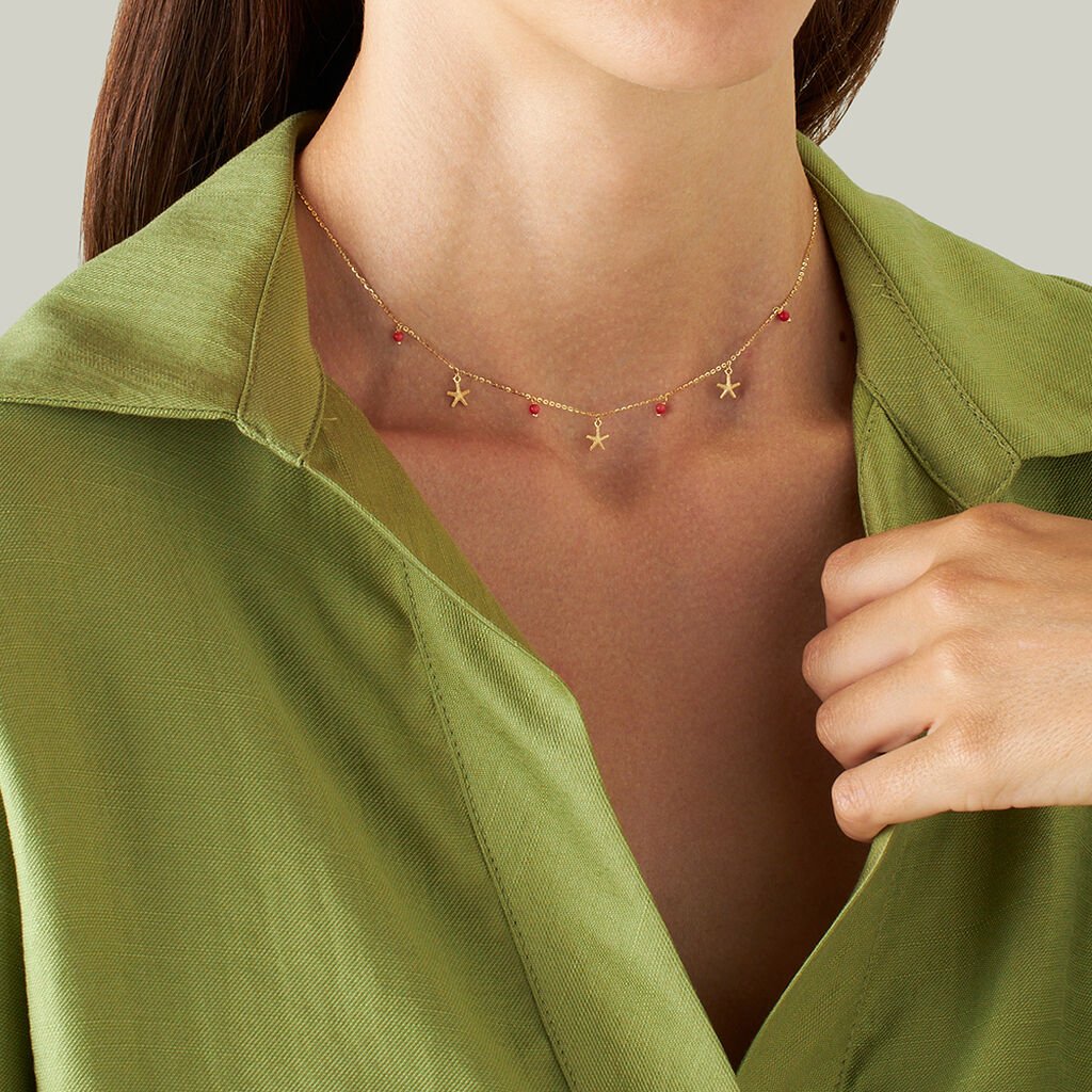 Collana Beverly Oro Giallo Corallo - Collane Donna | Stroili