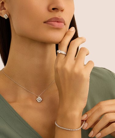Bracciale Tennis Silver Elegance Argento Rodiato Cubic Zirconia