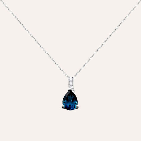 Collana Punto Luce Am&eacute;lie Oro Bianco Topazio Cubic Zirconia - Collane Punto Luce Donna | Stroili