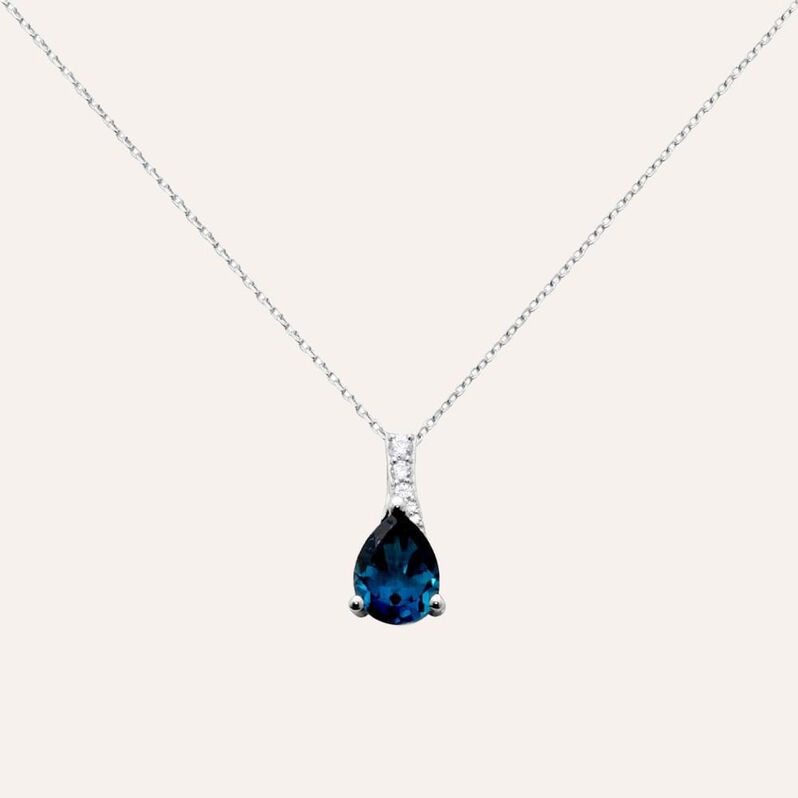 Collana Punto Luce Am&eacute;lie Oro Bianco Topazio Cubic Zirconia - Collane Punto Luce Donna | Stroili