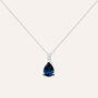 Collana Punto Luce Am&eacute;lie Oro Bianco Topazio Cubic Zirconia