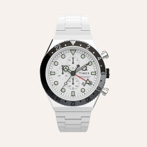 Orologio Al Quarzo Timex Q Timex Gmt Chronograph Tw2v69900 - Orologi con Datario Uomo | Stroili