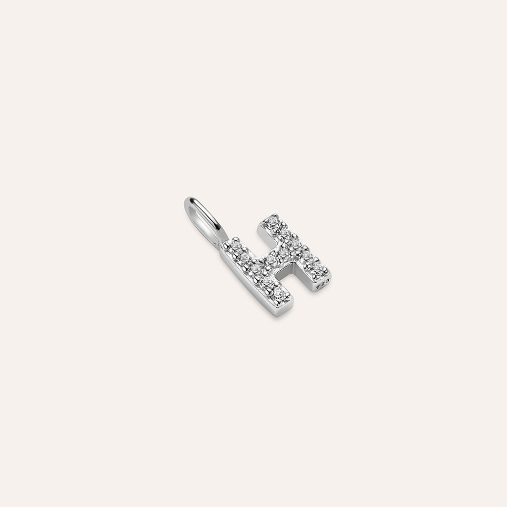 Pendente Love Beats Argento Rodiato Cubic Zirconia - Ciondoli Donna | Stroili