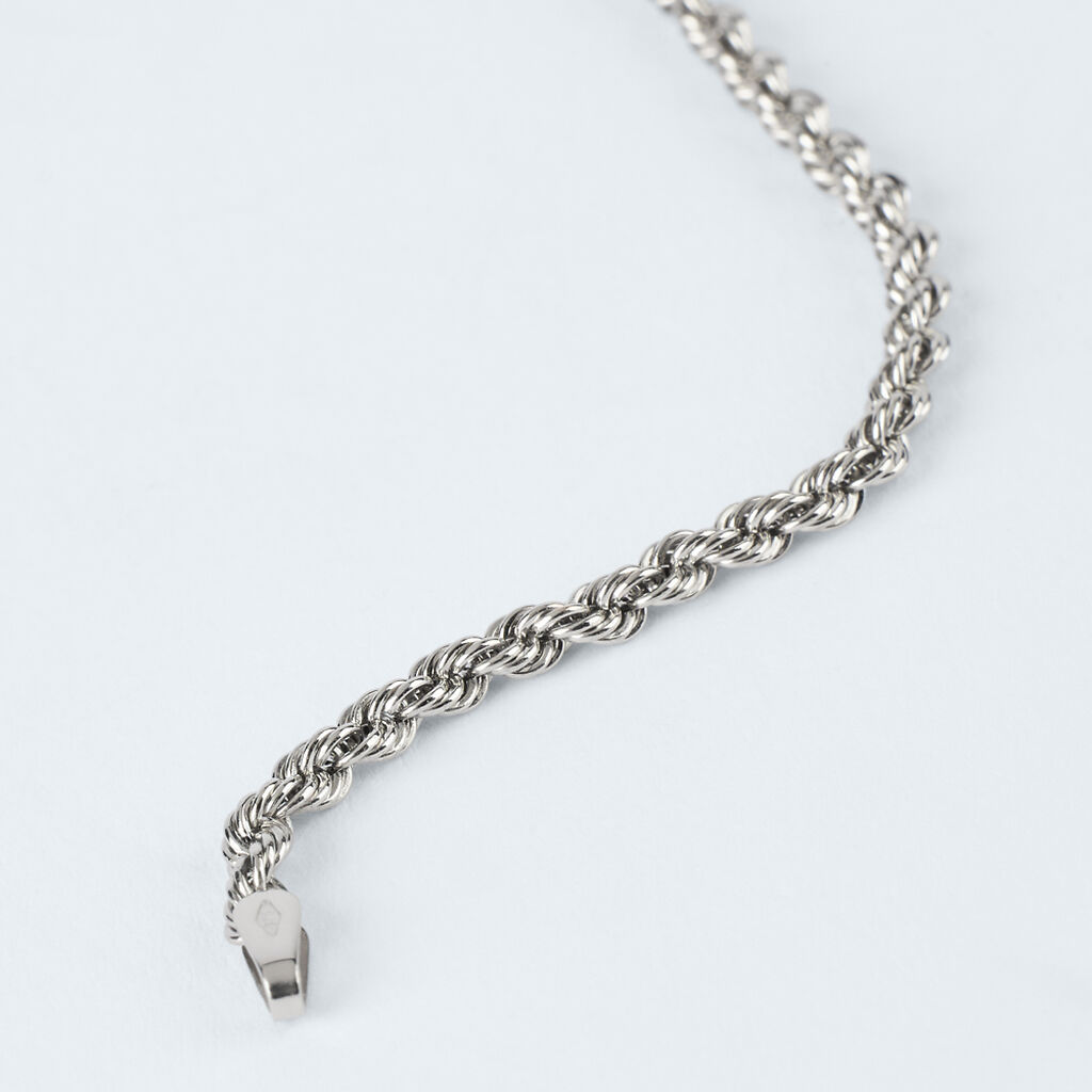 Bracciale Catena Colette Oro Bianco - Bracciali Donna | Stroili