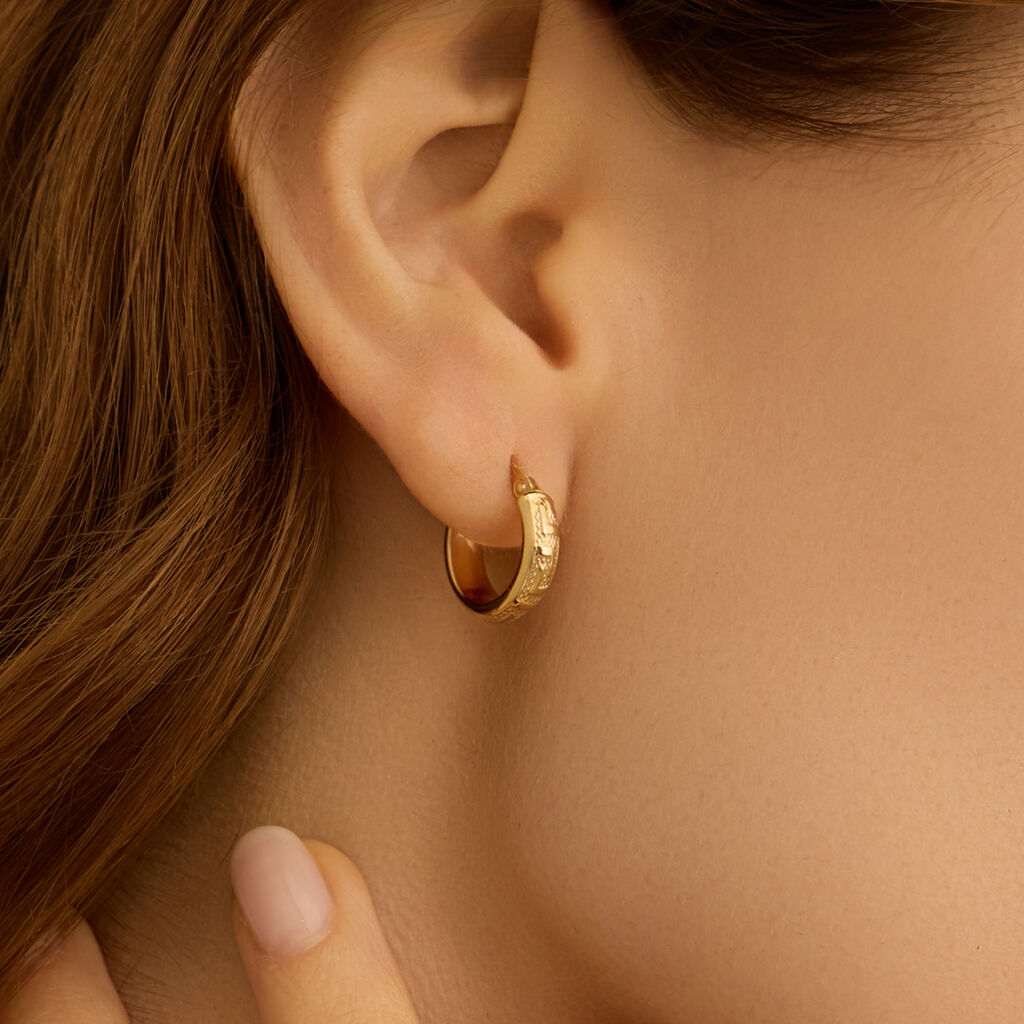 Orecchini A Cerchio Toujours Oro Giallo