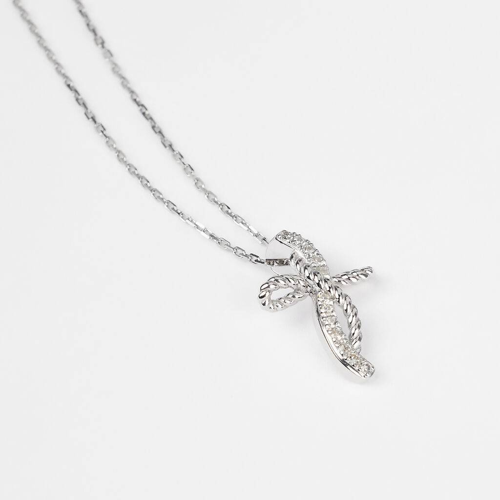 Collana Sophia Oro Bianco Diamante - Collane Donna | Stroili