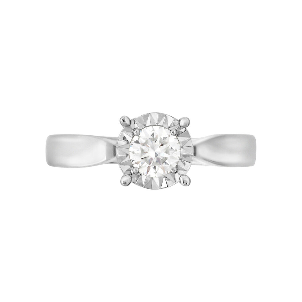 Anello Solitario Diamotion Oro Bianco Diamante - Anelli con Pietre Donna | Stroili