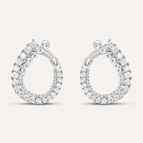 Orecchini Lobo Silver Shine Argento Rodiato Cubic Zirconia - Gioielli Donna | Stroili
