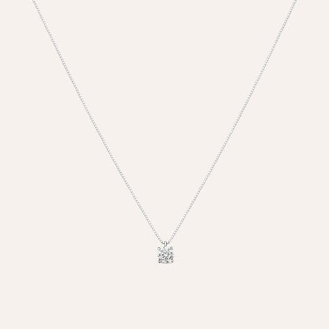Collana Punto Luce Claire Oro Bianco Cubic Zirconia - Gioielli Donna | Stroili