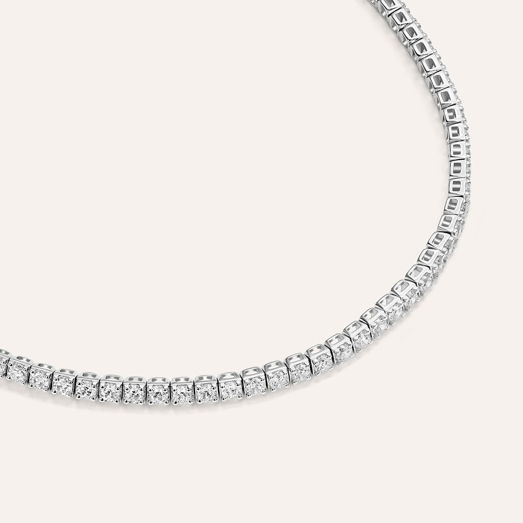 Bracciale Tennis Claire Oro Bianco Cubic Zirconia