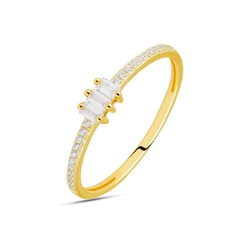 Anello Fantasia Claire Oro Giallo Cubic Zirconia - Anelli con Pietre Donna | Stroili