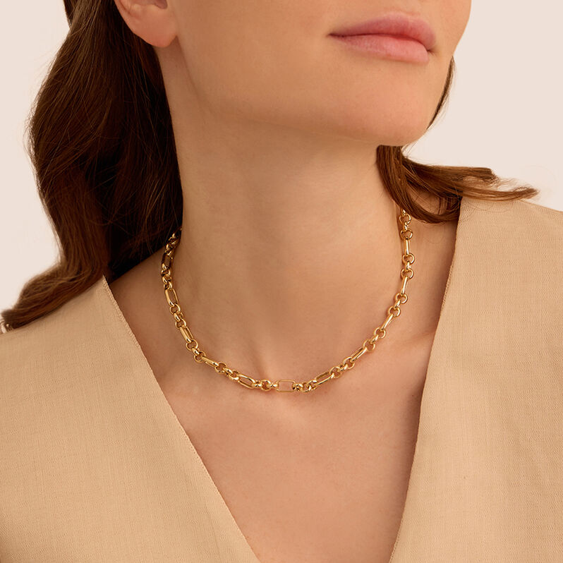 Catena Silver Collection Argento Dorato - Collane Catena Donna | Stroili