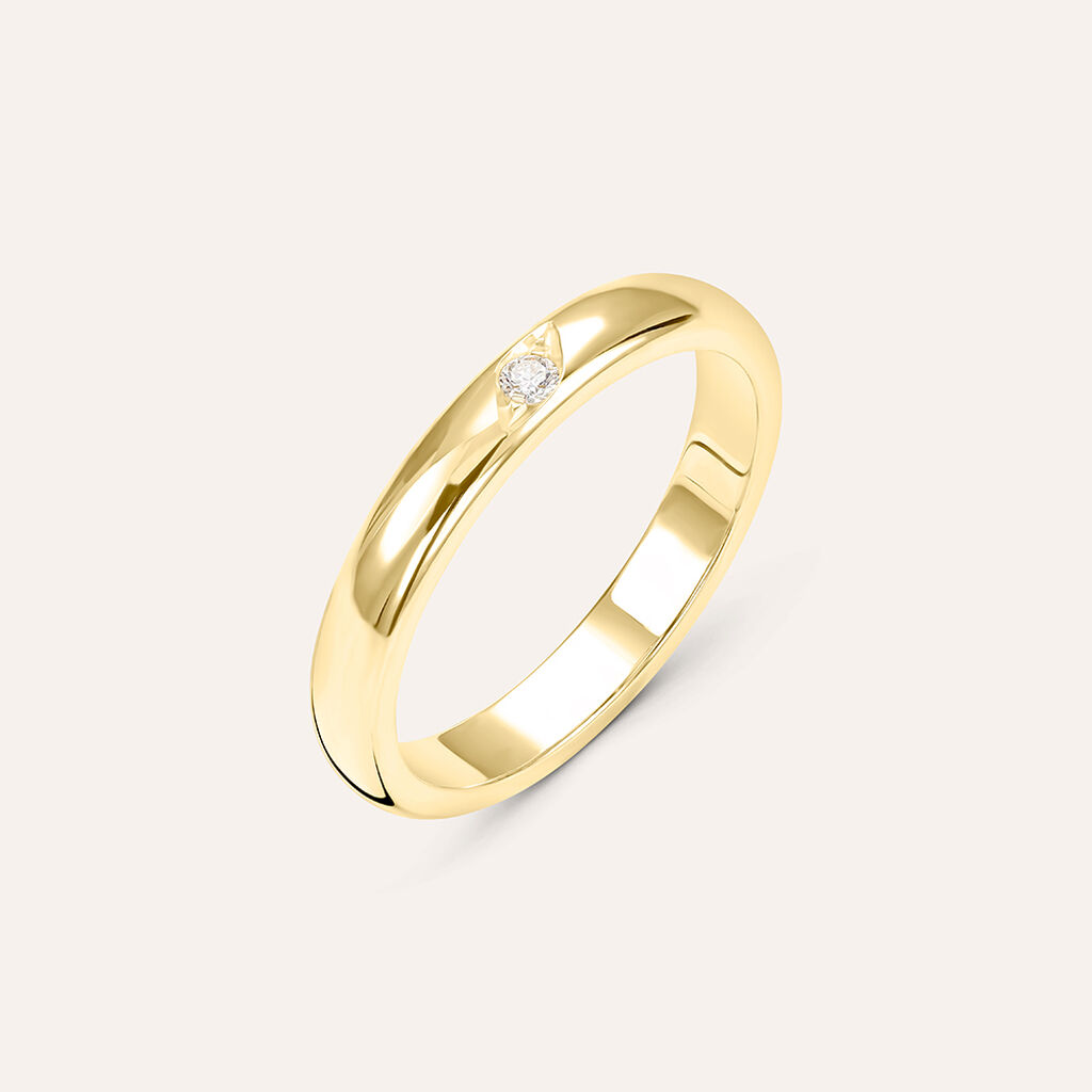 Fede Classica 3.1 mm Oro Giallo Diamante - Fedi Unisex | Stroili