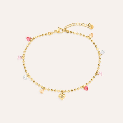 Cavigliera Radiance Acciaio Dorato Cristallo - Cavigliere Donna | Stroili