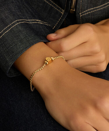 Bead Essential Code Acciaio Dorato