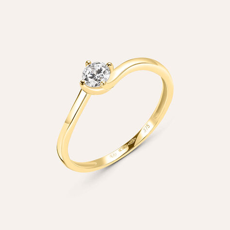 Anello Solitario Claire Oro Giallo Cubic Zirconia - Anelli con Pietre Donna | Stroili