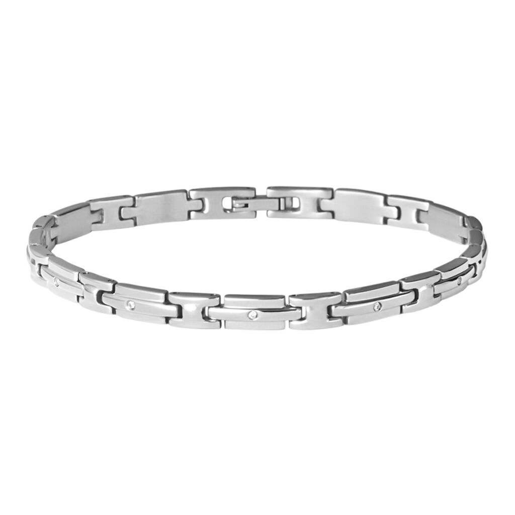 Bracciale Man Code Acciaio Cubic Zirconia - Bracciali Uomo | Stroili