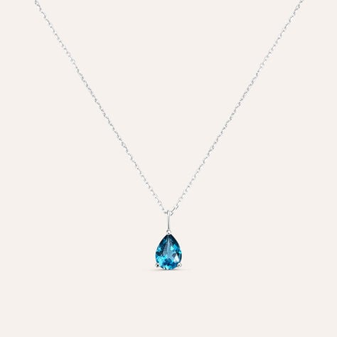 Collana Punto Luce Amélie Oro Bianco Topazio - Collane Punto Luce Donna | Stroili