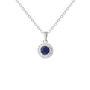 Collana Punto Luce Charlotte Oro Bianco Zaffiro Diamante