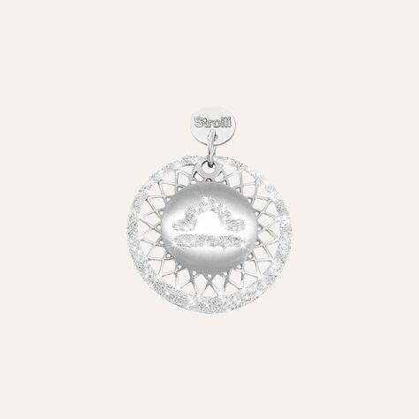 Bilancia. Charm in argento 925 rodiato e glitter - Charms  | Stroili