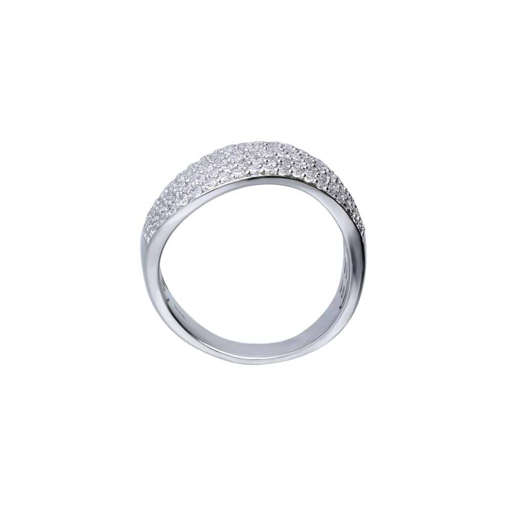 Anello Fascia Silver Shine Argento Rodiato Cubic Zirconia