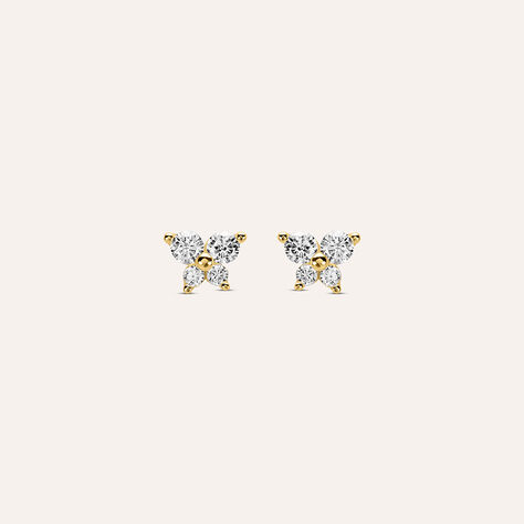 Orecchini Lobo Bon Ton Oro Giallo Cubic Zirconia - Orecchini a Lobo Donna | Stroili