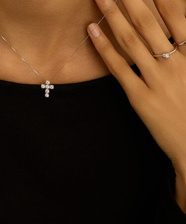 Collana Diamotion Oro Bianco Diamante