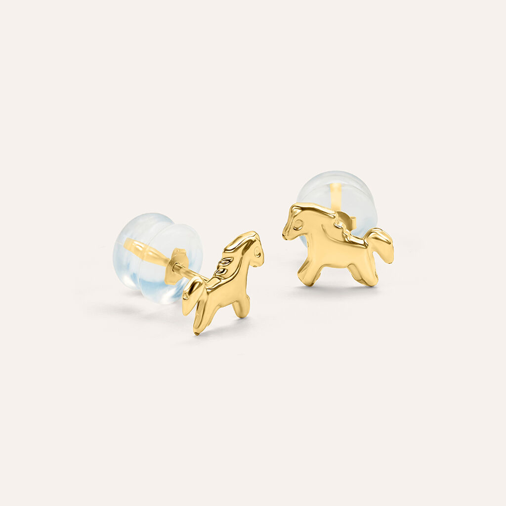 Orecchini Lobo Bon Ton Oro Giallo