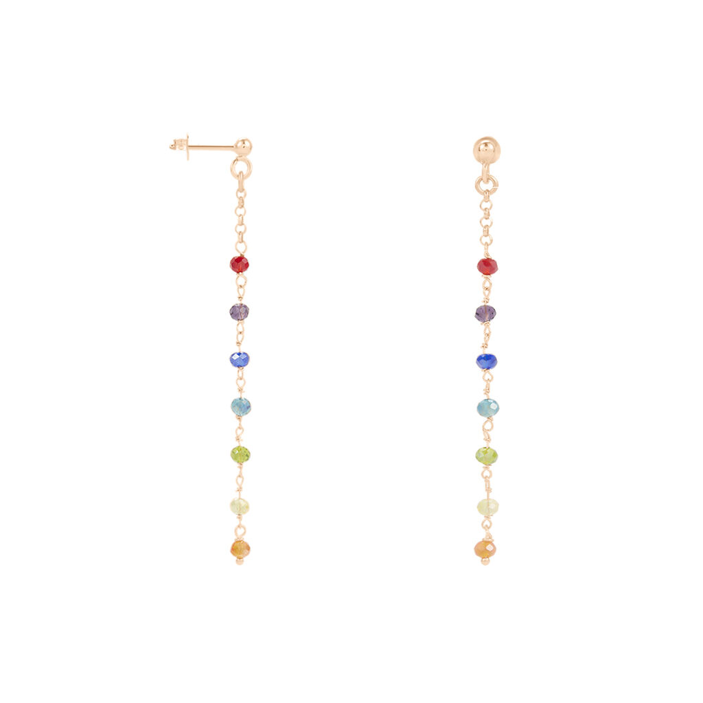 Orecchini Pendenti Silver Soul Argento Rosa Cristallo - Orecchini Pendenti Donna | Stroili