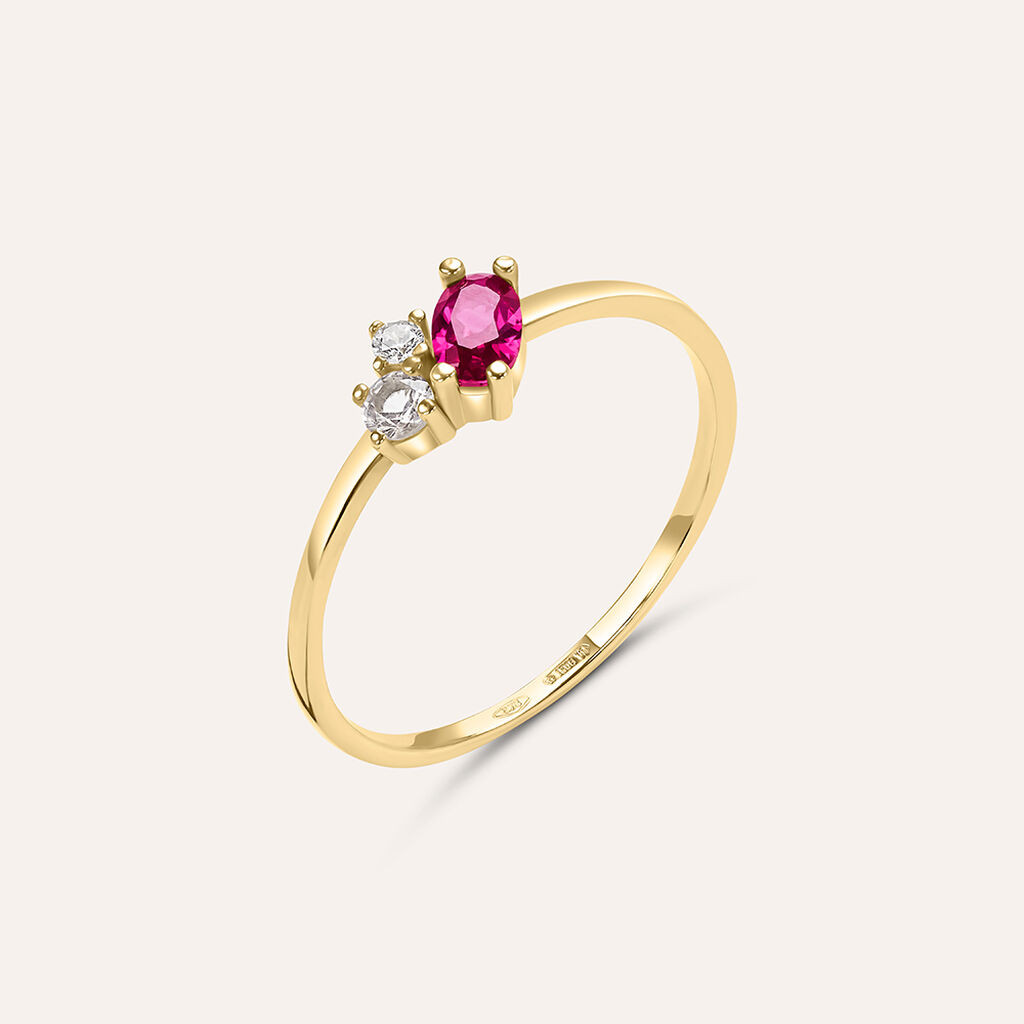 Anello Fantasia Claire Oro Giallo Cubic Zirconia - Anelli con Pietre Donna | Stroili