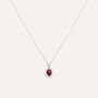 Collana Charlotte Oro Bianco Rubino Diamante