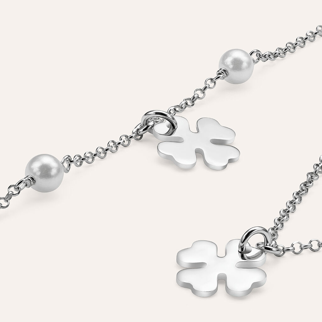 Bracciale Silver Pearls Argento Rodiato Perla sintentica