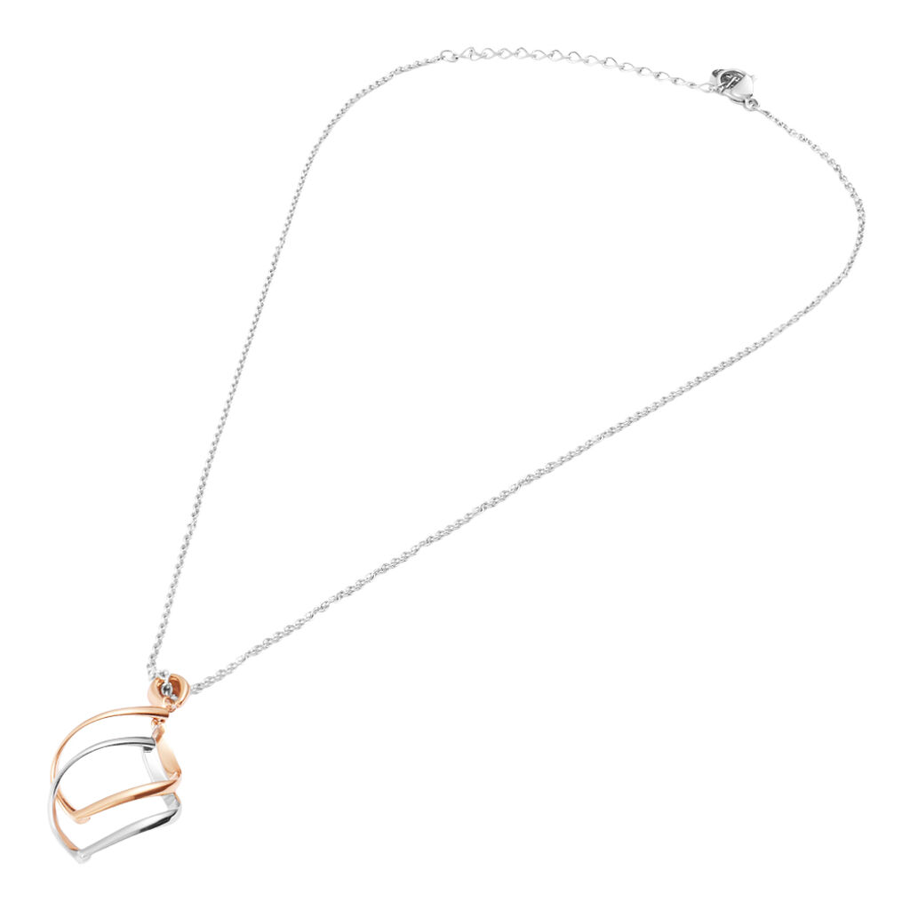 Collana Lady Code Acciaio Bicolore Bianco / Rosa - Collane Donna | Stroili