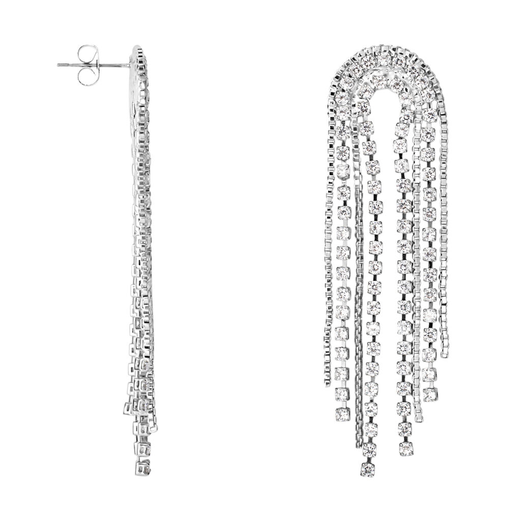 Orecchini Pendenti Romantic Shine Ottone Cristallo - Orecchini Pendenti Donna | Stroili